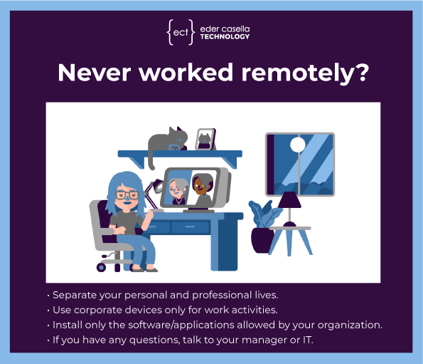 Guidelines for working remotely and protecting confidential information.