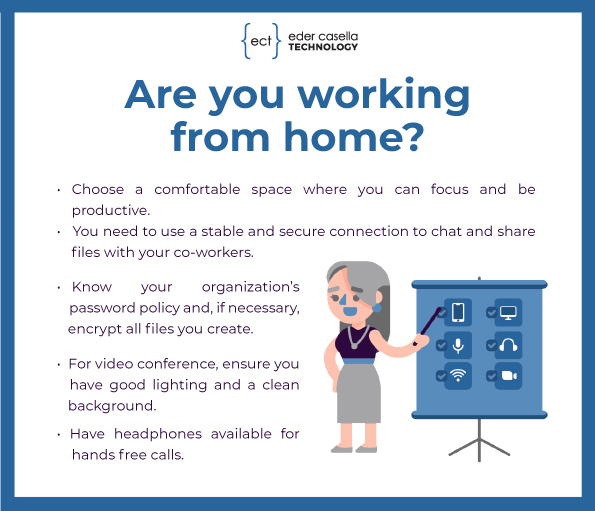 Tips for working from home successfully.