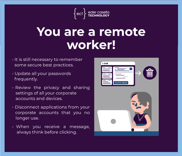 Security practices for remote workers.