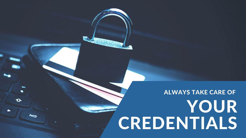 Protecting credentials and passwords.