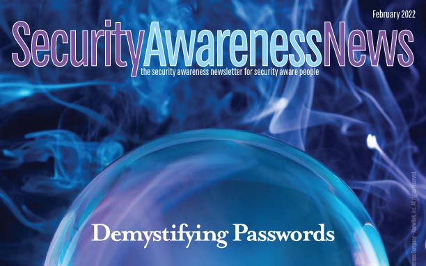 Security Awareness Feb 2022 - Password Security