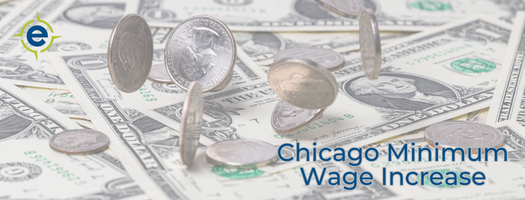 Chicago Illinois minimum wage increasing on July 1, 2023.