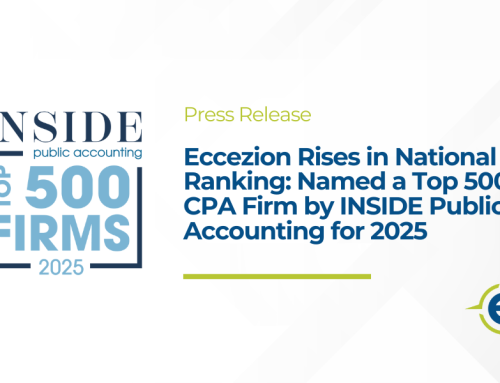 Eccezion Rises in National Ranking: Named a Top 500 CPA Firm by INSIDE Public Accounting for 2025