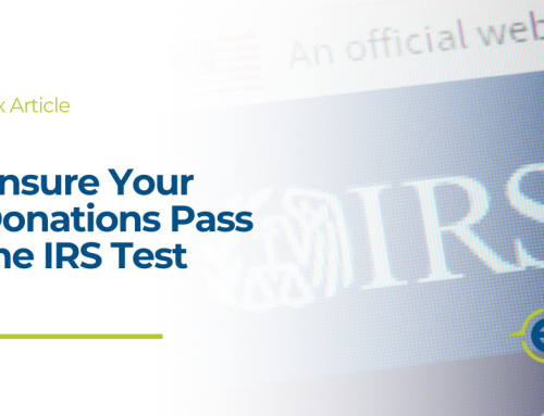 Ensure Your Donations Pass the IRS Test