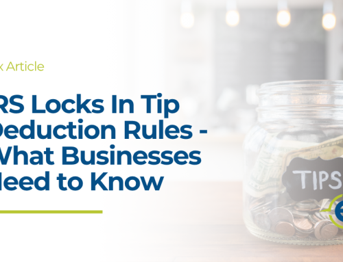 IRS Locks In Tip Deduction Rules – What Businesses Need to Know