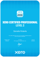 Xero Certified Associate Level 2