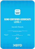Xero Certified Associate Level 1